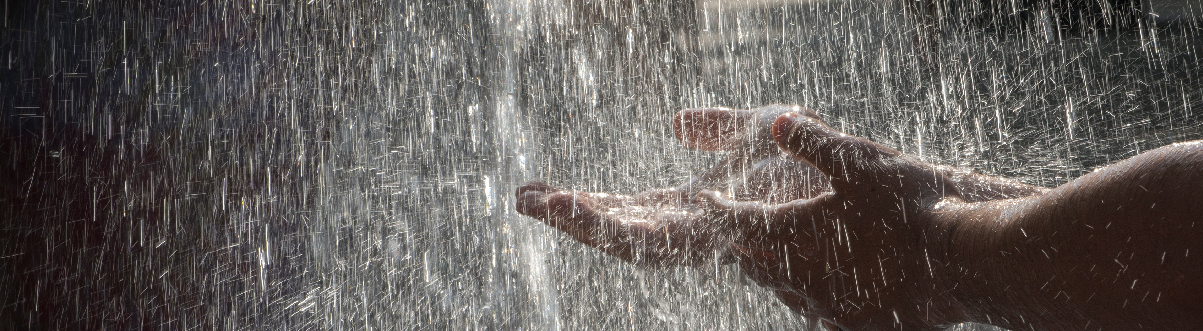 Hands in the rain